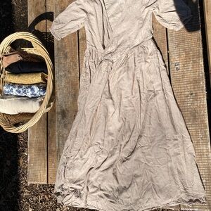 Little Cottonwood linen wrap dress / Astrid